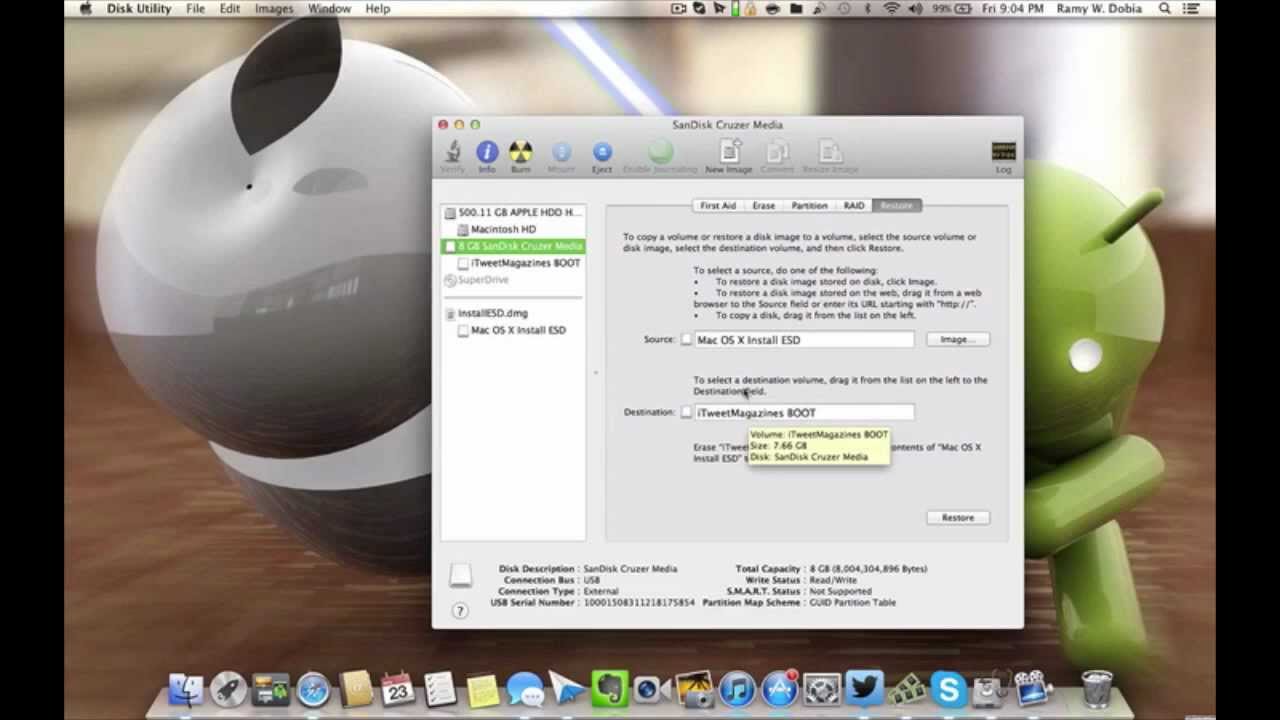 how to make bootable usb for os x lion