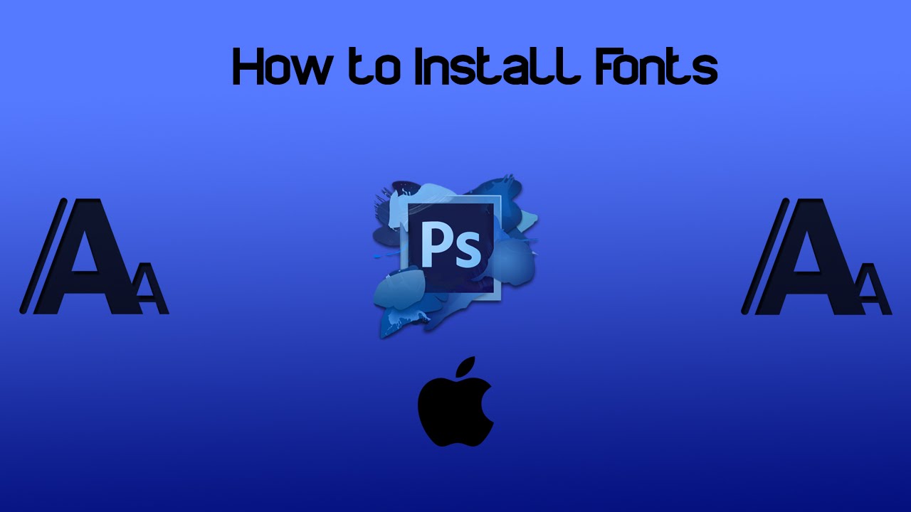 fonts in photoshop for mac